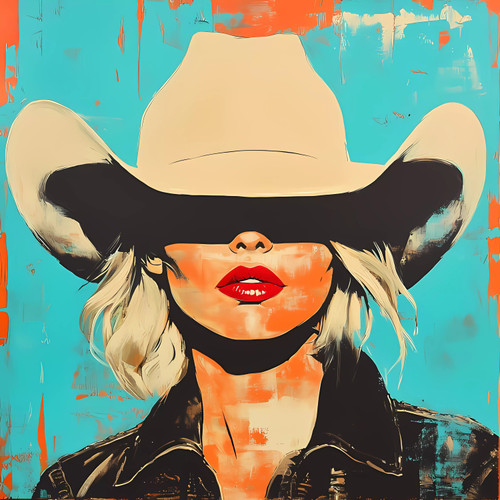 Cowgirl Giclee 40x40