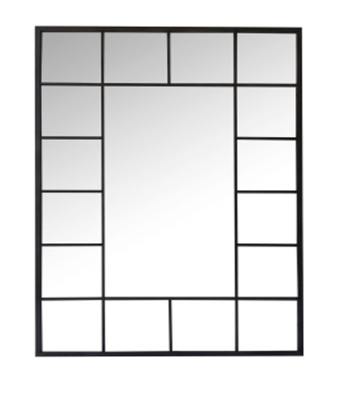 47x72 Architectural Iron Framed Window Mirror