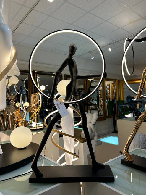 Small French Black Man Sculpture holding ring