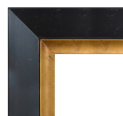 Grand Golden Wood Frame 36x36 Dark Walnut Gold