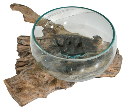 Free Form Teak Root Tabletop Bowl