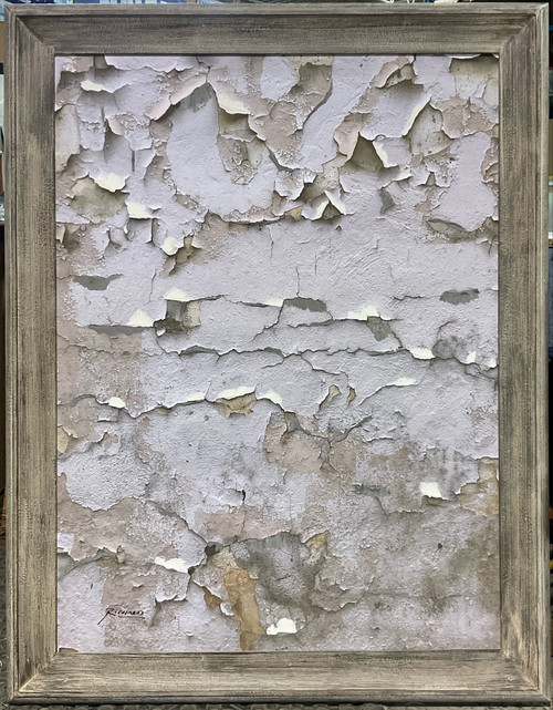 Framed Peeling White Patch Gold Leaf Giclee 36x48