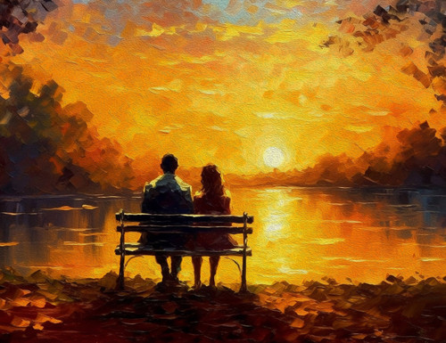 Sunset for Two Giclee 36x48