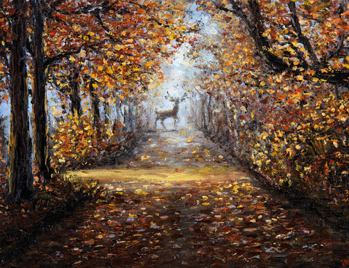 Hunting Stag Giclee 36x48