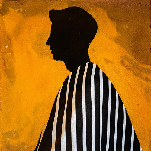 Man's Silhouette Giclee 40x40