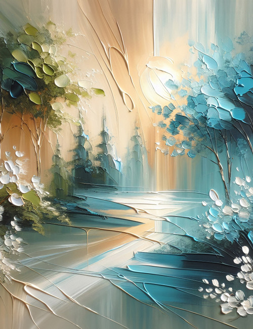 Pines on the River Giclee 36x48