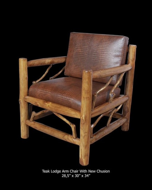 New Teak Lodge Arm Chair