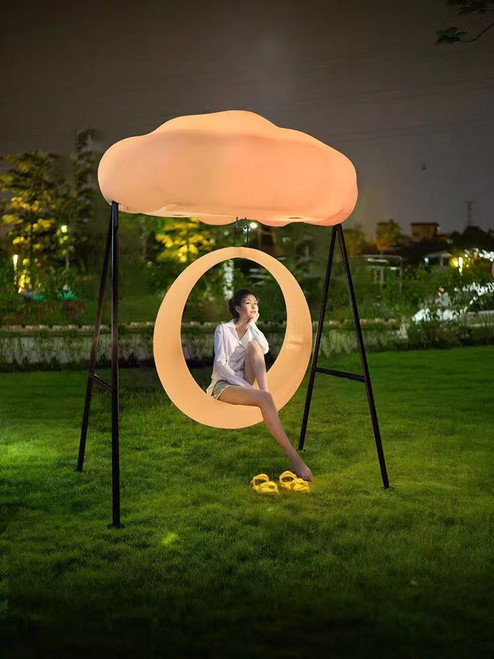 LED Color Changing Sun and Cloud Swing