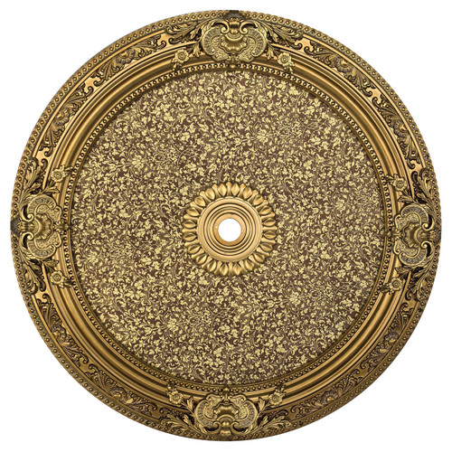 Antique Gold Baroque Round Ceiling Medallion
