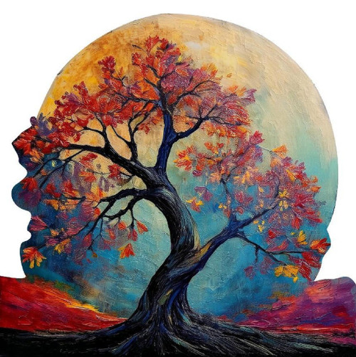 Autumn Moon Acrylic Wall Decor
