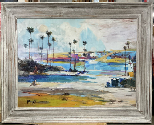 Palm Reflections Framed Giclee