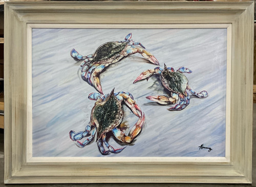Blue Crabs Framed Giclee