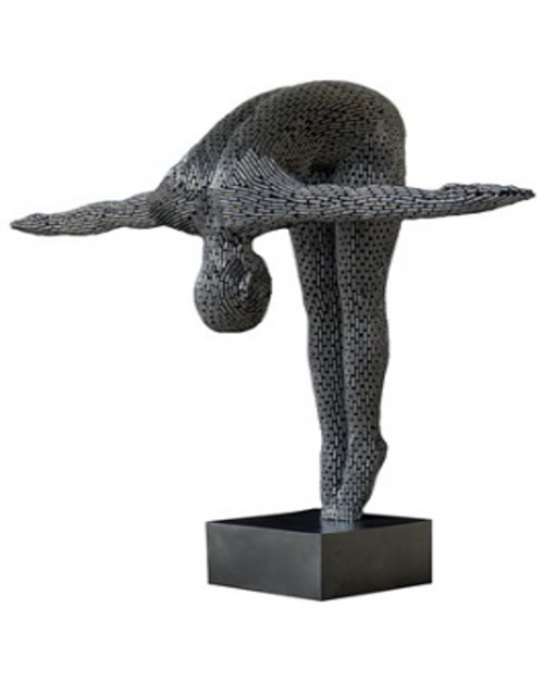 Stainless Steel Diving Figure Sculpture