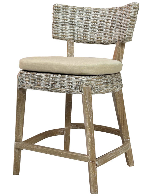 Palmyra Counter Stool Kubu Savannah Wash Palmyra Counter Stool Kubu Savannah Wash