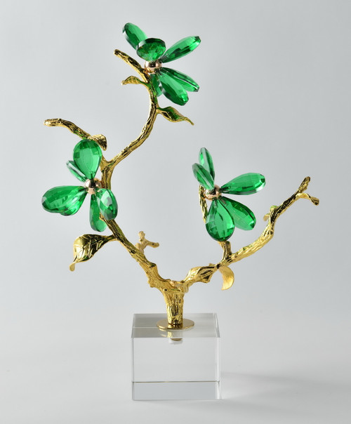 Emerald Bloom Small Sculpture