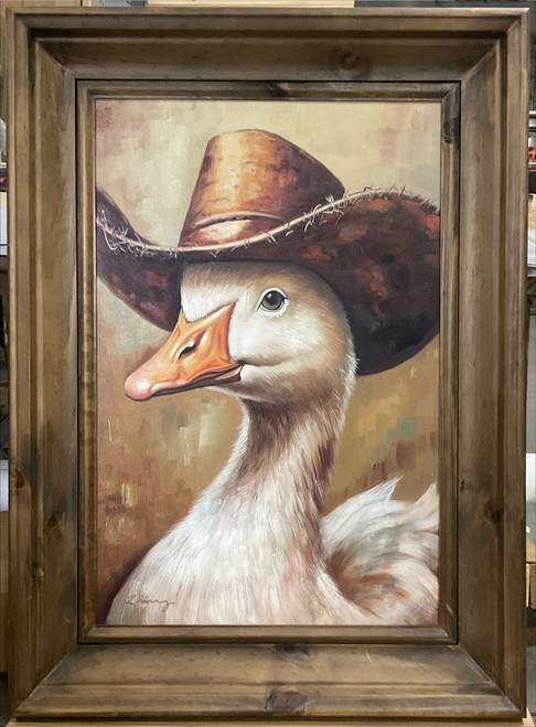 Framed Cowboy Duck