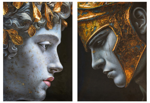 Aros and Ares Greek Gods Giclee Set of 2