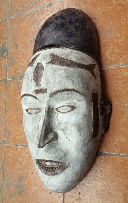 Ancient Spirit Painted Wall Mask African Heritage