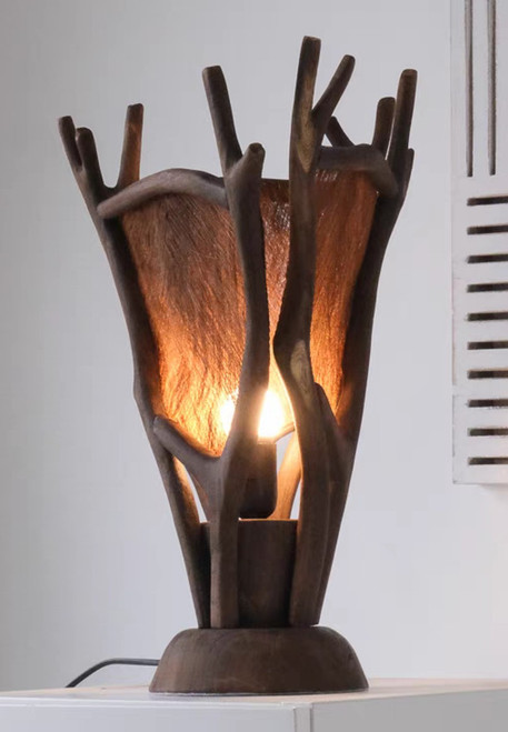 Rustic Branch Glow Lamp