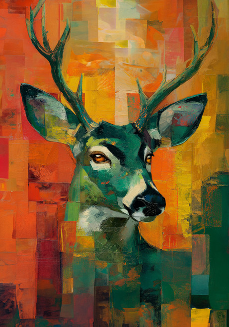 Modern Stag Giclee