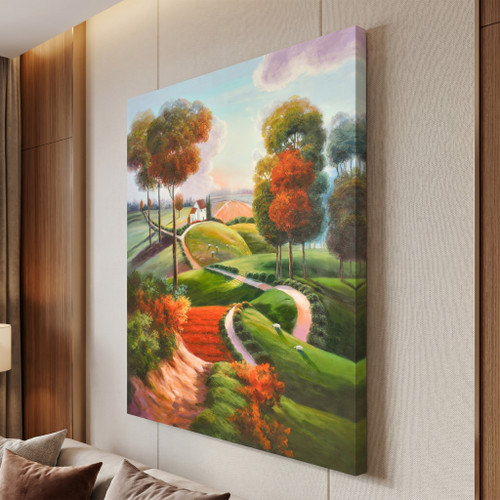 Sunlit Valley Path Giclee