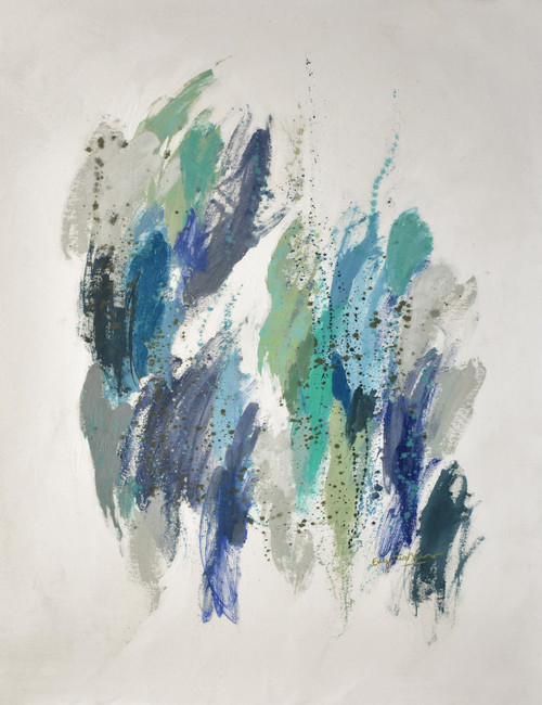 Abstract Tides of Blue Giclee