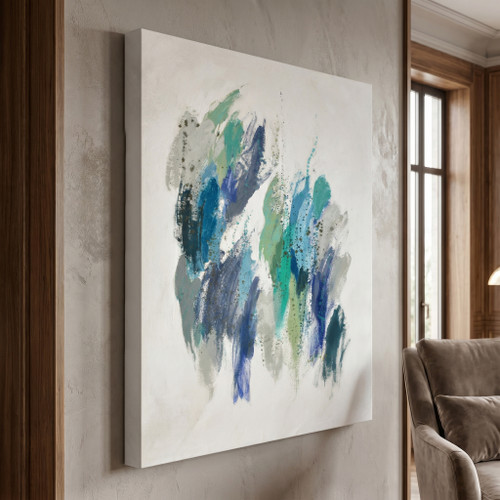 Abstract Tides of Blue Giclee
