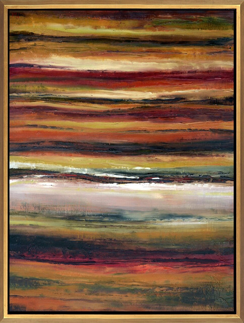 Framed Abstract Multi-Colored Lines