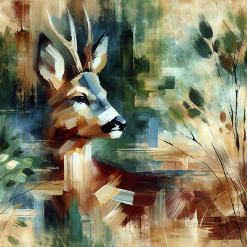 Autumn Deer Giclee