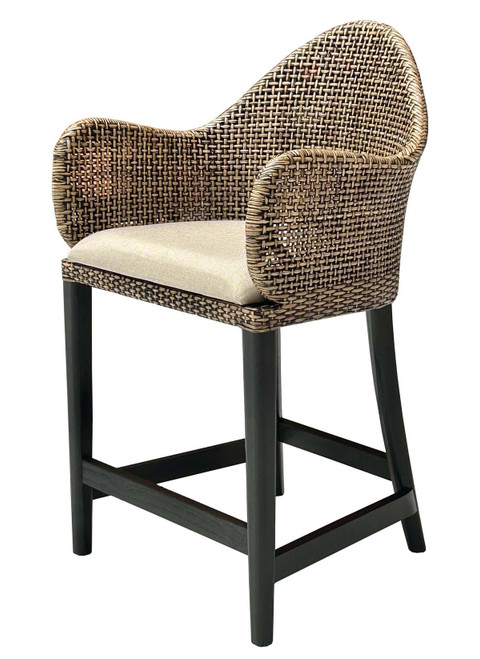 Bruna Antique Finish Counter Stool