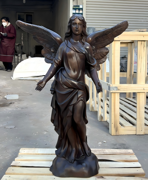 Copper Angel Statue H31.5 Inches Ge21476 Vendor Image