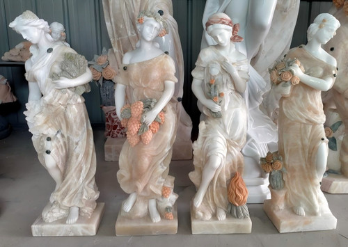 Set of 4 Multi Colored Four Seasons 30 Inches High Vendor Image