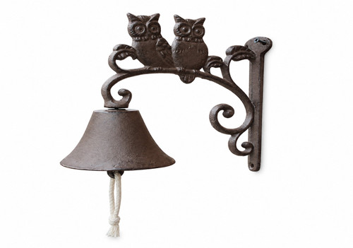Rustic Owl Wall Mounted Door Bell