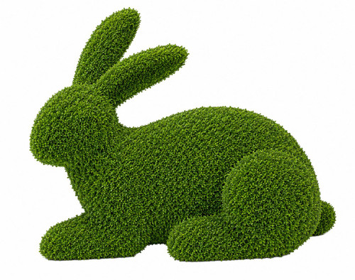 Verdant Estate Rabbit Topiary Sculpture