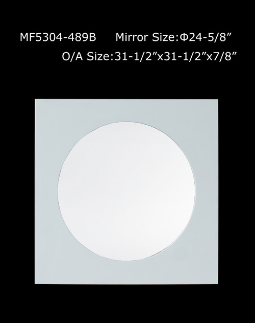 Minimalist Square Mirror Champagne Silver