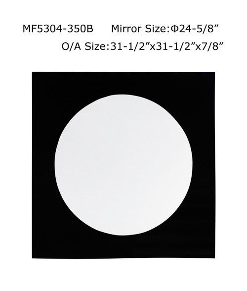 Eclipse Noir Modern Wall Mirror