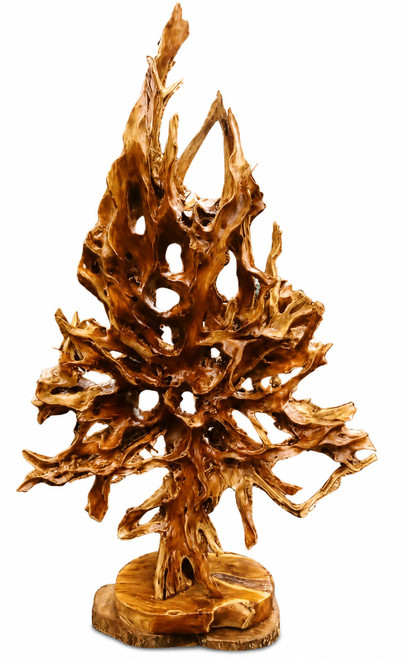 Teak Harmony Root Tree Sculpture
