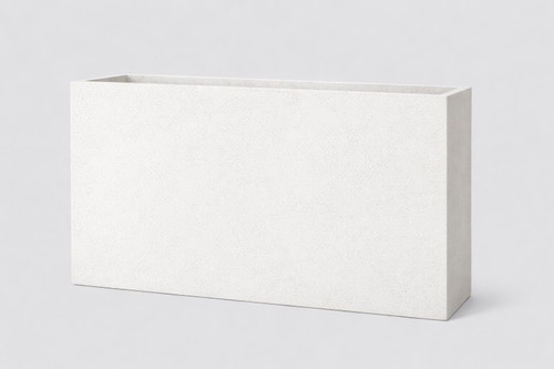 White Terrazzo Rectangular Planter