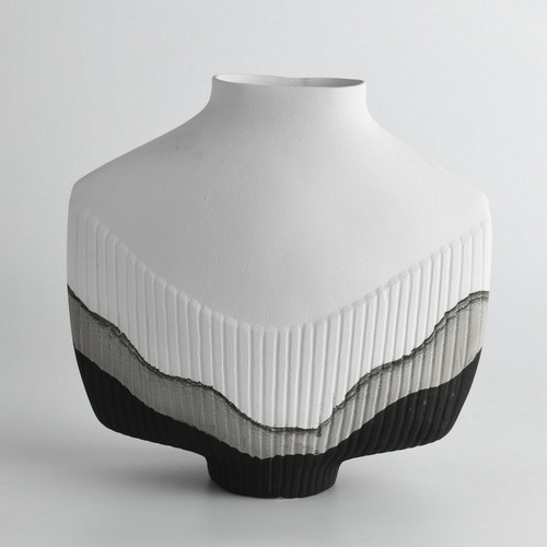 Strata Textured Gradient Vase 10.5 inch
