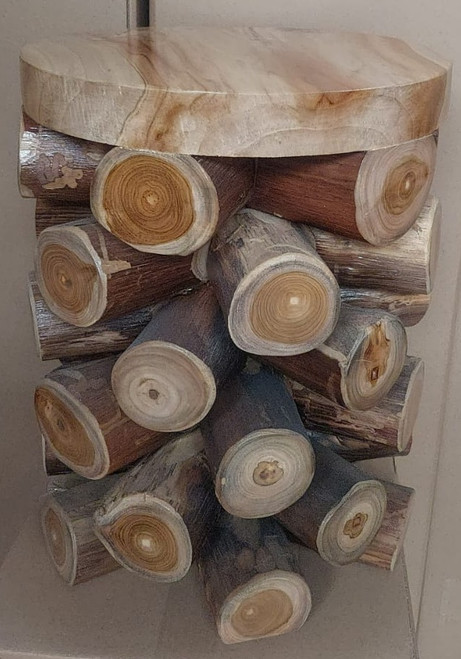 Teak Wood Round Stool