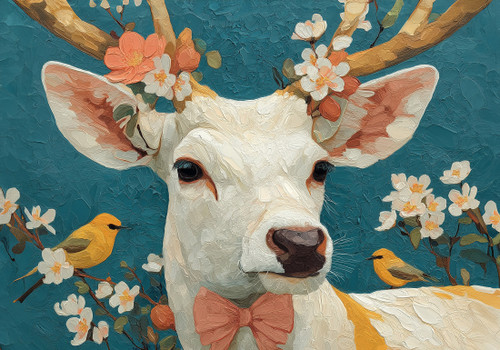 Whimsical Deer Giclee