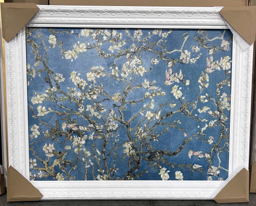 Framed Blossoms in the Blue Giclee