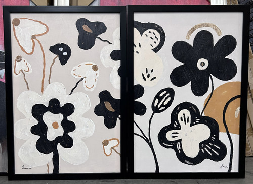Framed Midnight Blooms Giclee Set