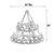 Two Tier Ridge Line 56" Chandelier