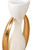 White Floor Vase With Gold Handles