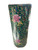 Green Cylinder Vase with Floral Design