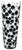 Bubble Contemporary Floor Vase Black and White Large 40H