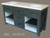Customizable Double Bathroom Vanity with Marble Top 66 W Charcoal