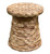Rattan Drum Side Table - Woven Natural Water Hyacinth