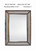 Urband Woods Mirror Natural Wood with Antiqued Frame Glass 35W x 47H